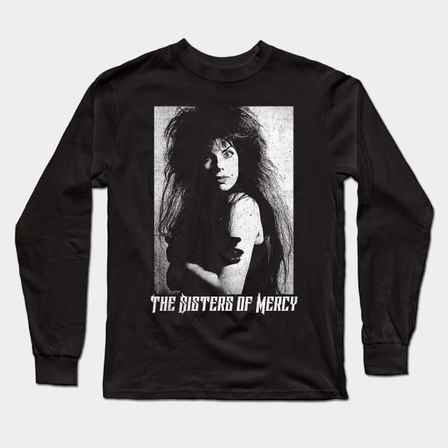 The Sisters of Mercy †† Cult 80s Aesthetic Design Long Sleeve T-Shirt by unknown_pleasures